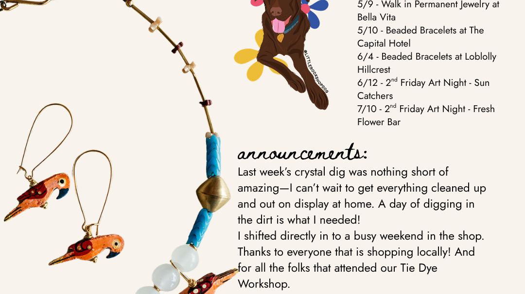 Bella Vita Studio Notes April 27 - May 3