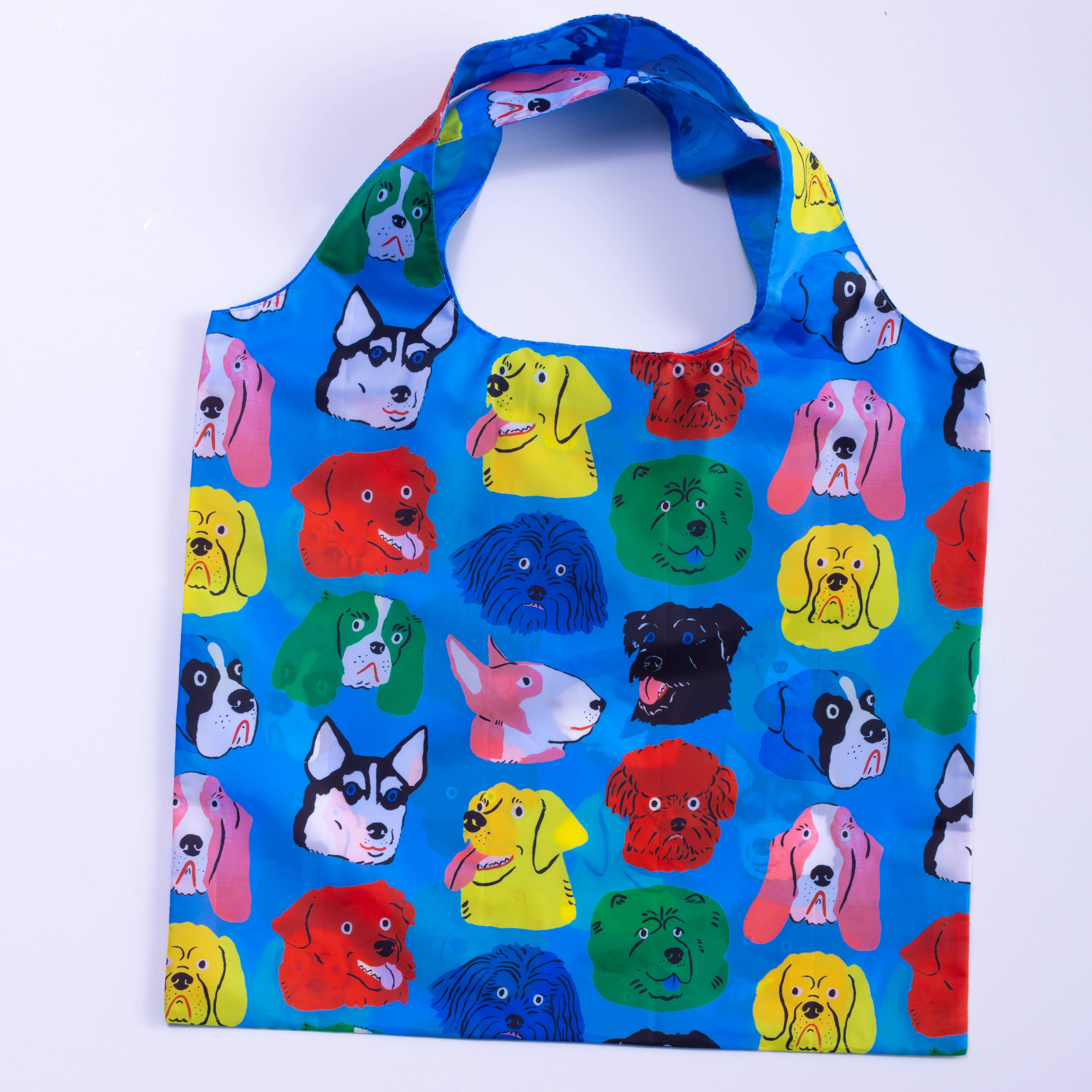 Dogs Art Sack® by Kristina Micotti - Reusable Tote Bag Yellow Owl Workshop