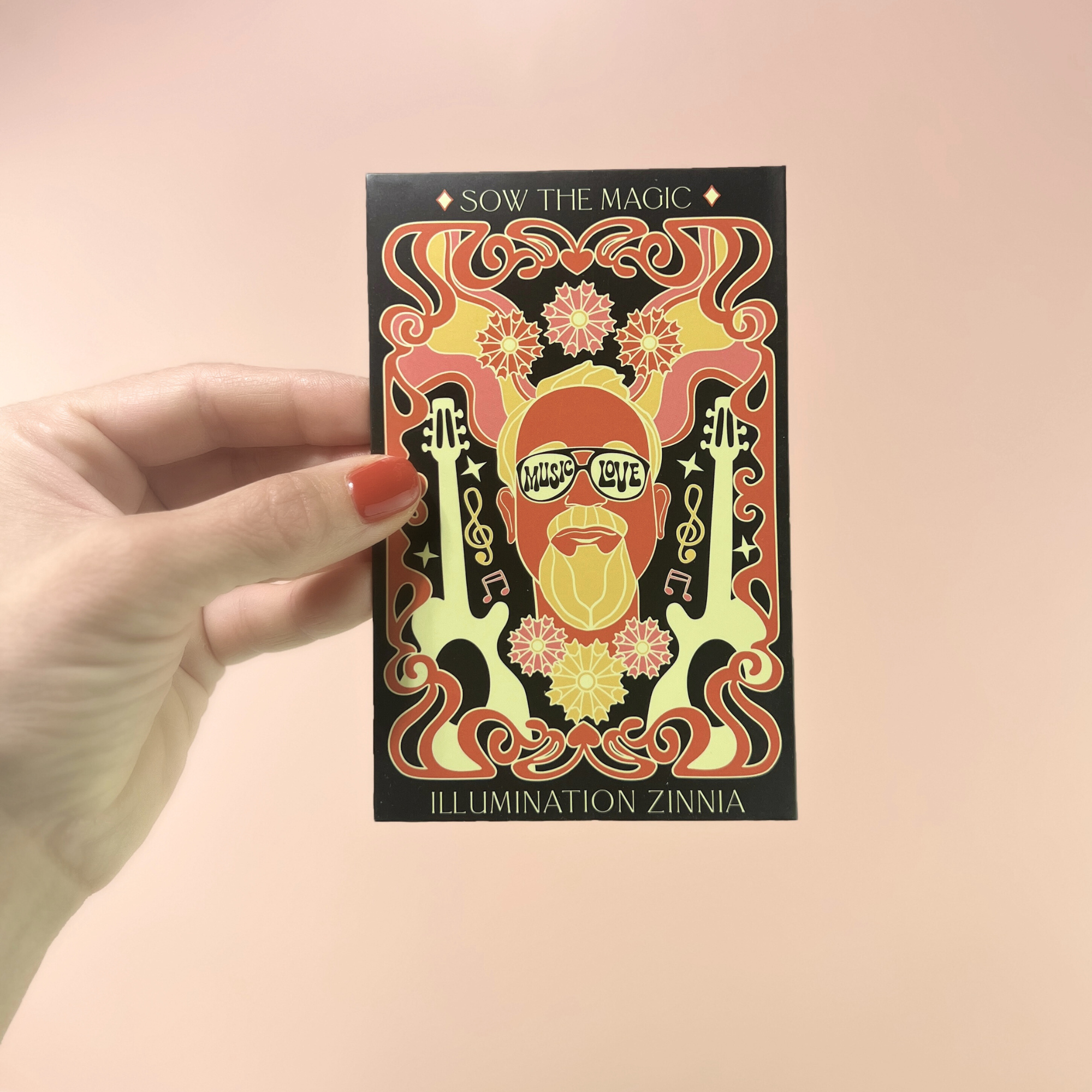 Illumination Zinnia Tarot Garden + Gift Seed Packet Sow the Magic