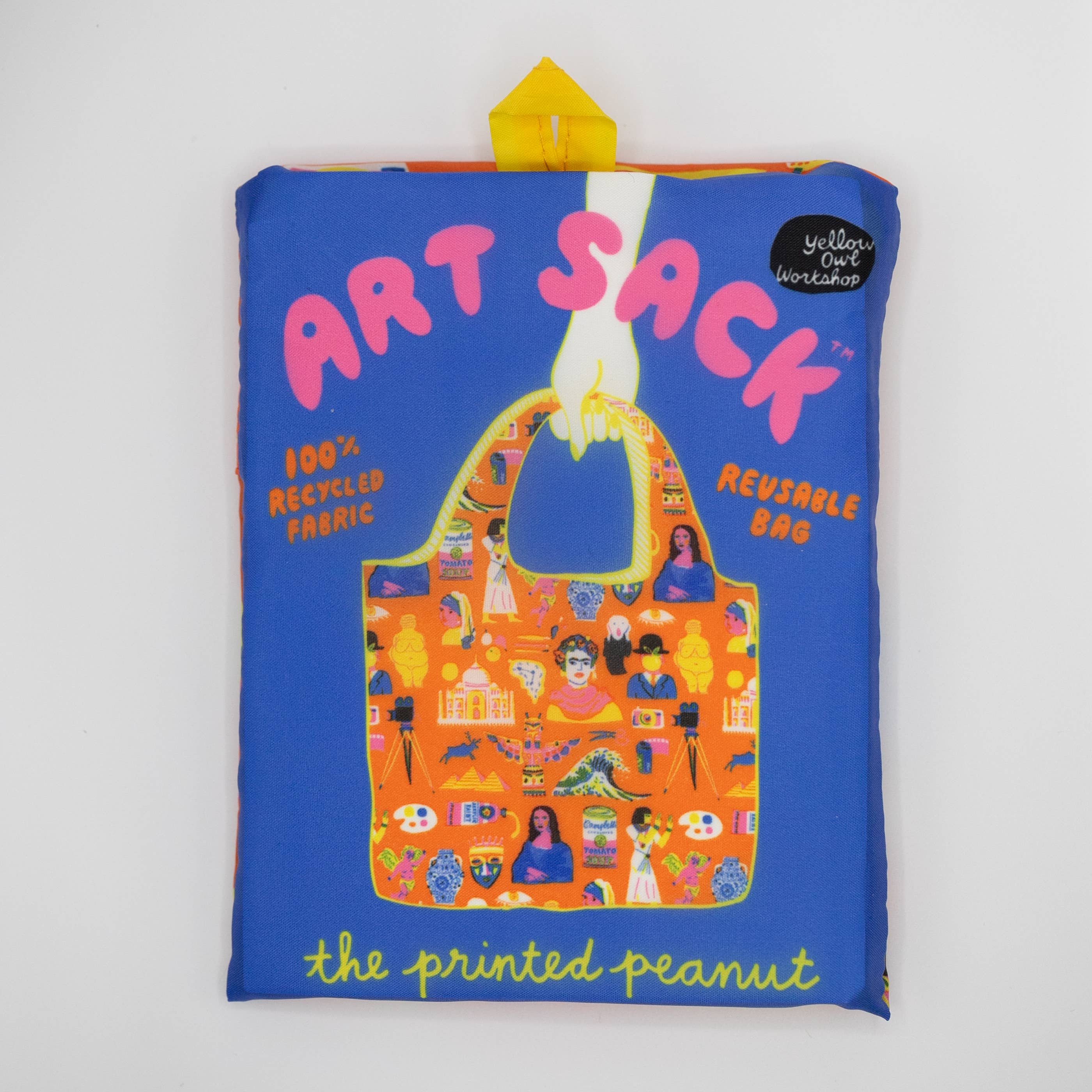 Art History Art Sack by The Printed Peanut - Reusable Tote  Yellow Owl Workshop