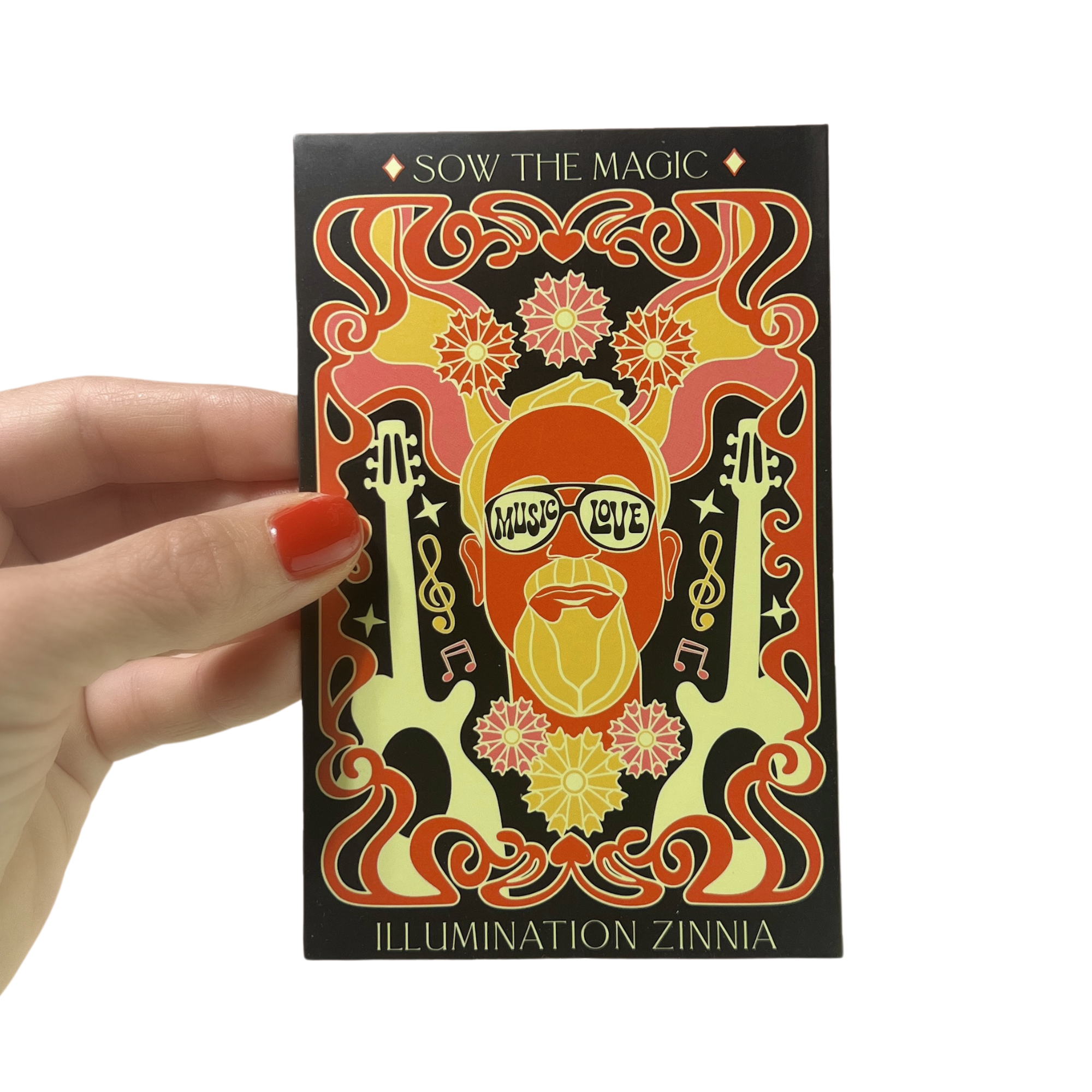 Illumination Zinnia Tarot Garden + Gift Seed Packet Sow the Magic