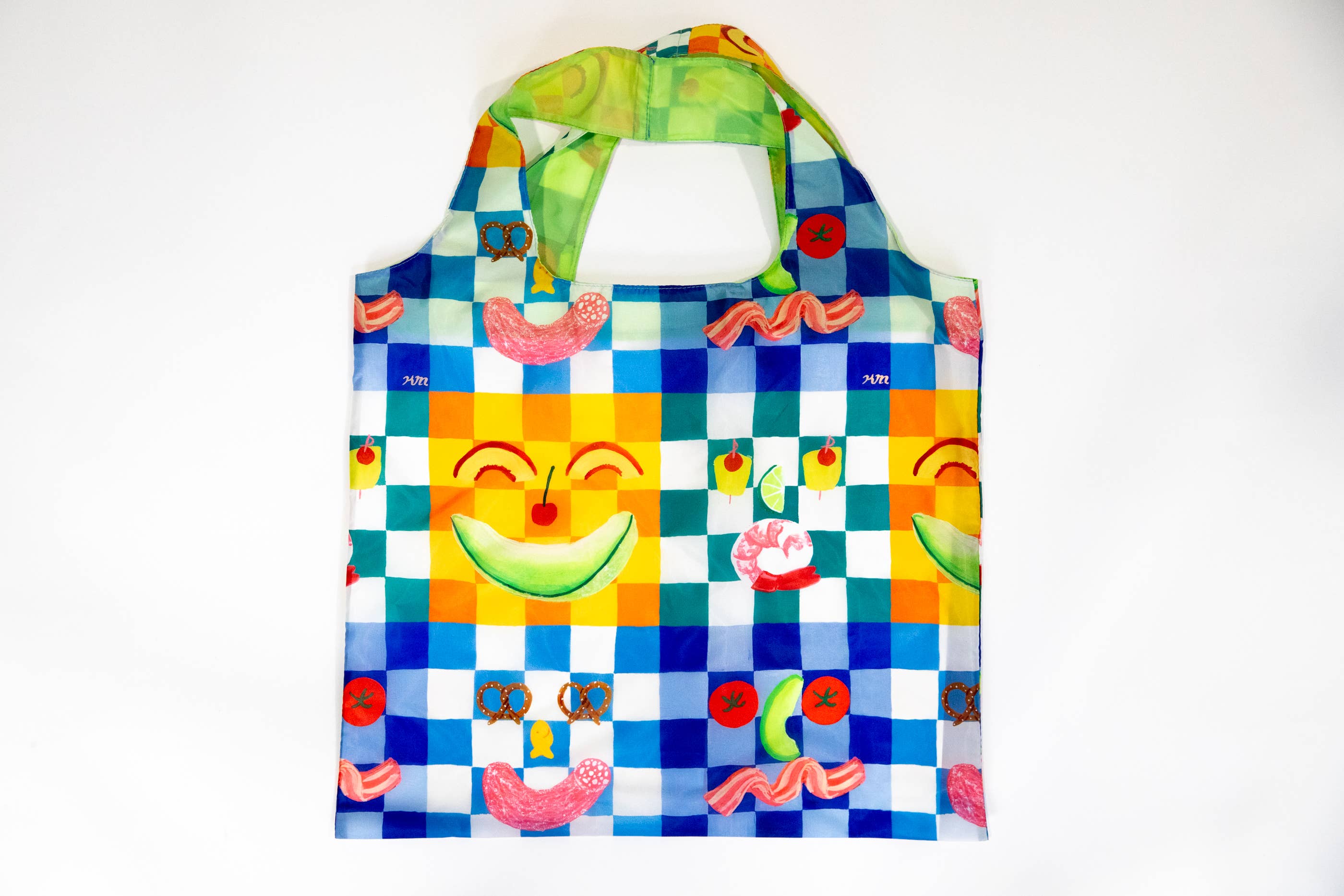 Picnic Art Sack by Kristina Micotti - Reusable Tote Bag  Yellow Owl Workshop