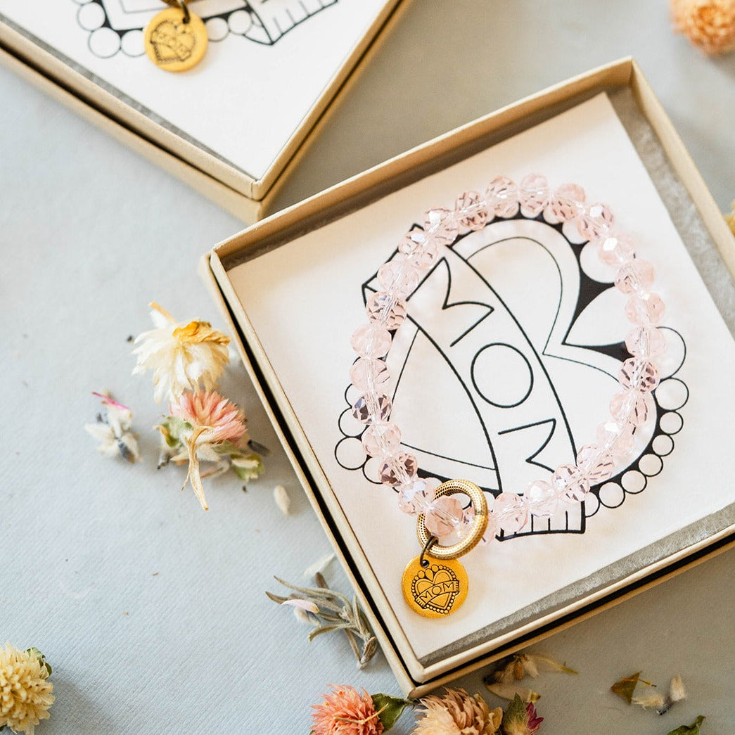 "Mom" Bracelet Featuring Katie Tattoos and Heifer International  Bella Vita Jewelry