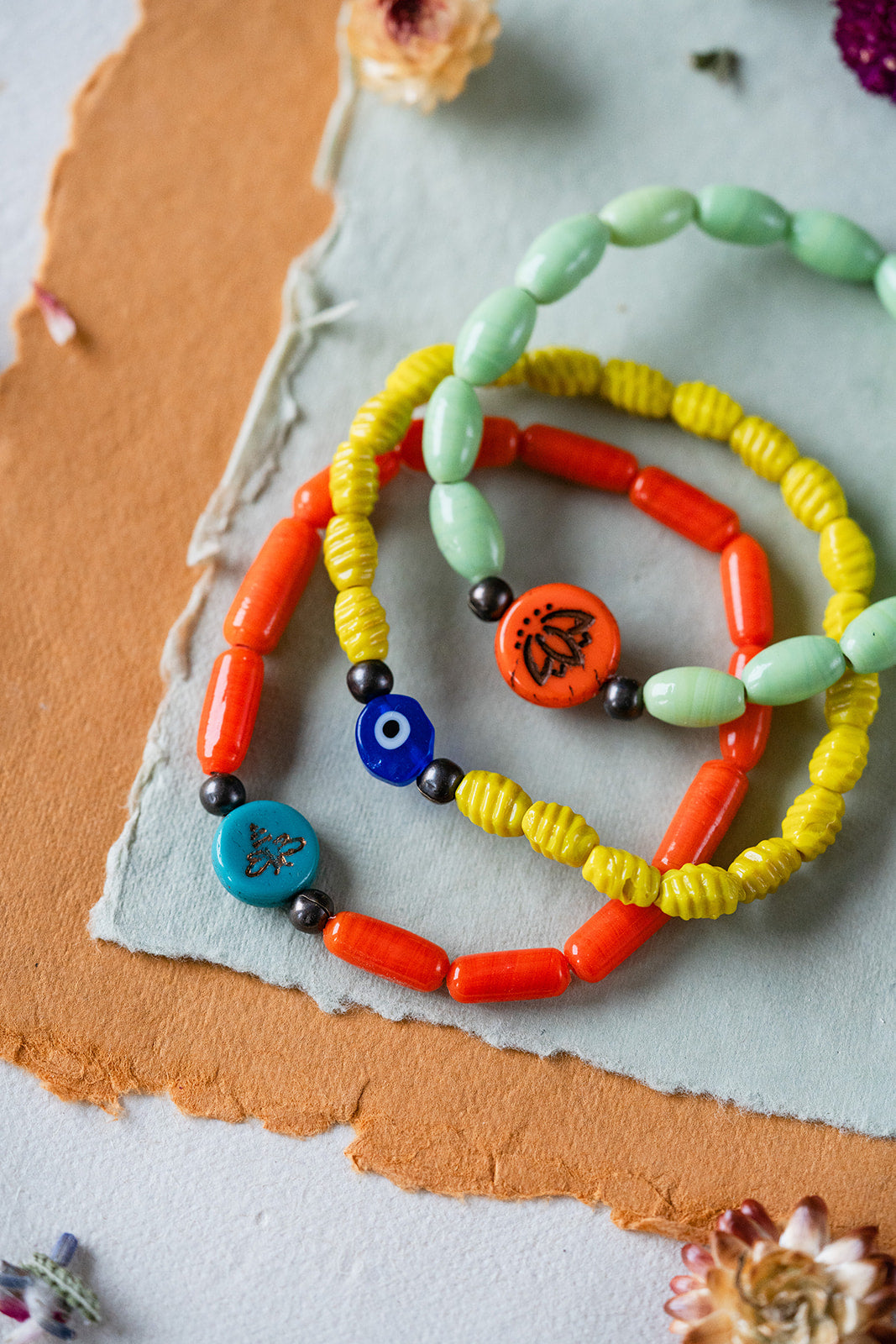 India Glass Bead Bangle Beaded Bangles Bella Vita Jewelry