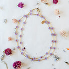 Flower Power Daisy Chain Necklace Charm + Pendant Necklaces Bella Vita Jewelry Purple