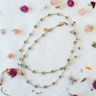 Flower Power Daisy Chain Necklace Charm + Pendant Necklaces Bella Vita Jewelry Aqua