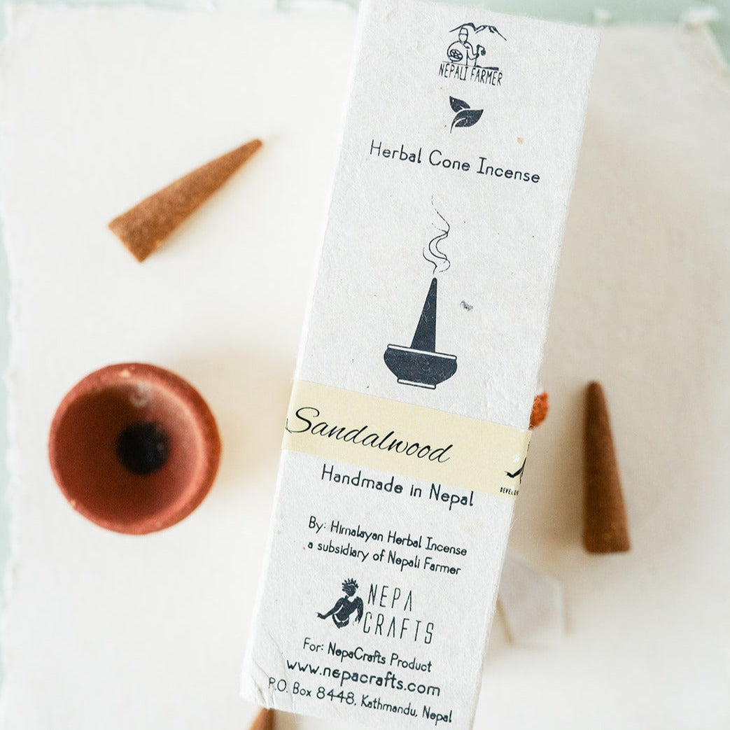 Tibetan Cone Incense Gift Box Incense Nepa Crafts Sandalwood