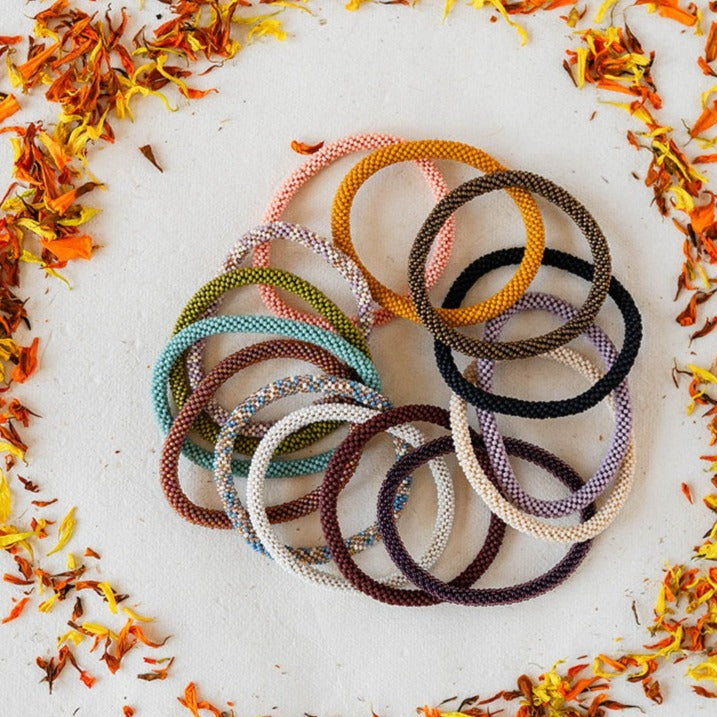 Seed Beaded Bangle Beaded Bangles Bella Vita Jewelry