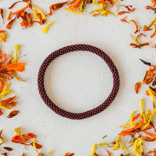 Seed Beaded Bangle Beaded Bangles Bella Vita Jewelry Brick