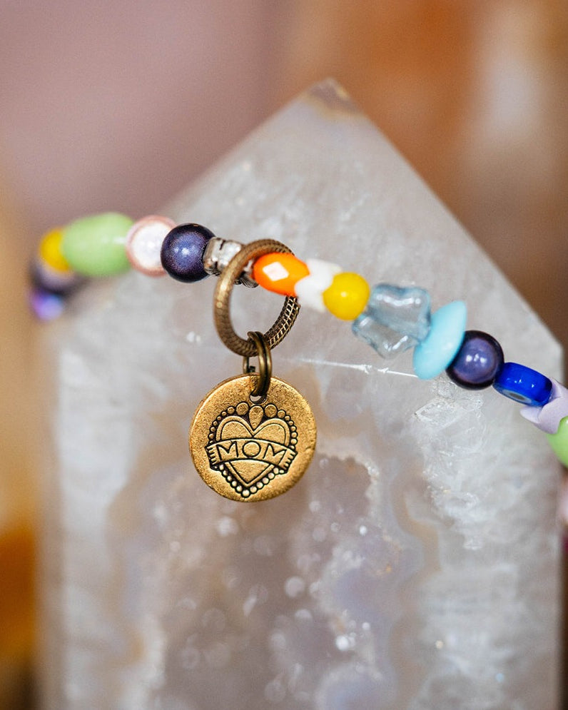 "Mom" Bracelet Featuring Katie Tattoos and Heifer International Bella Vita Jewelry Bead Soup