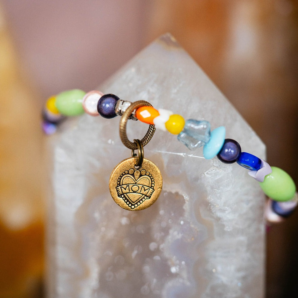 "Mom" Bracelet Featuring Katie Tattoos and Heifer International  Bella Vita Jewelry Bead Soup