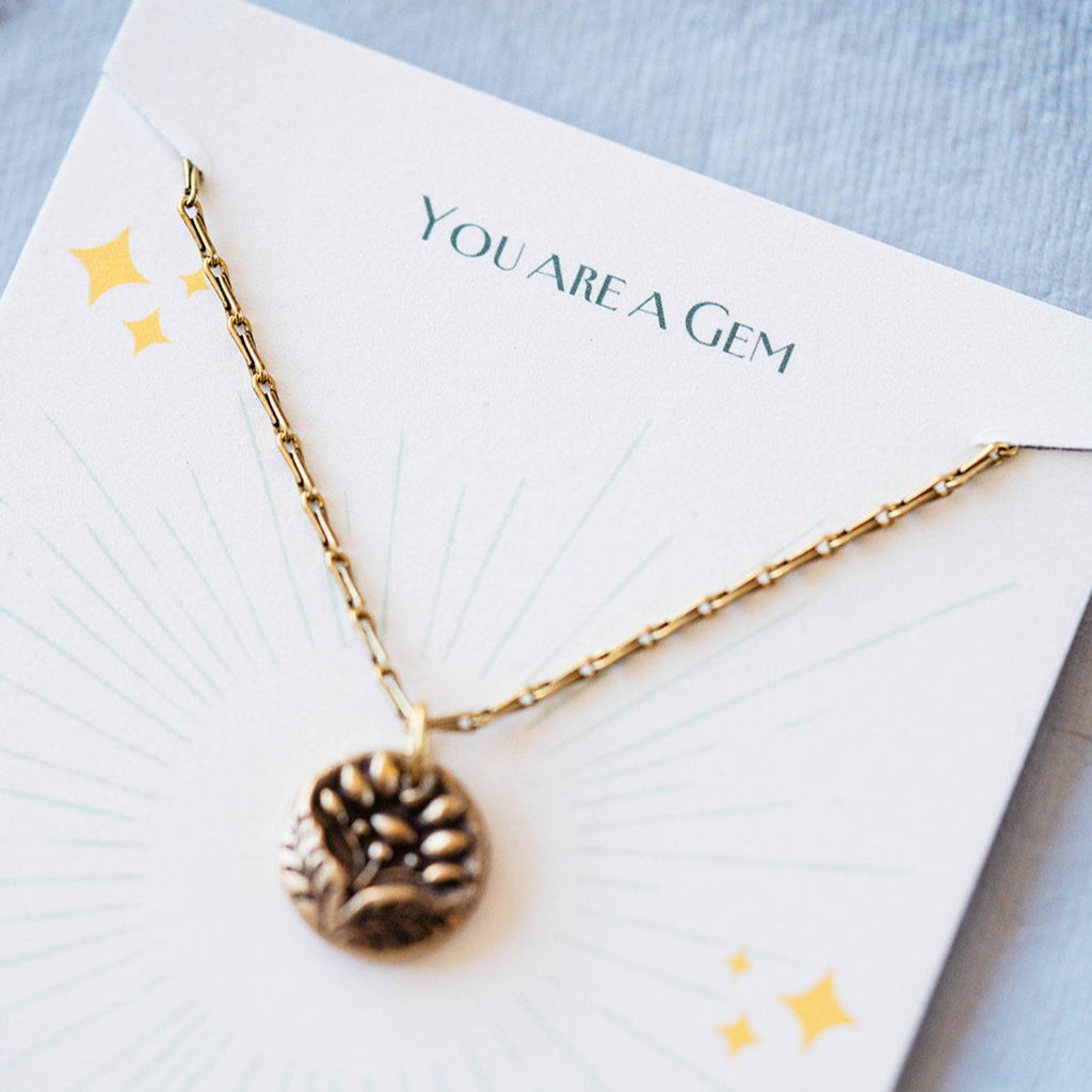 You are a Gem Token Necklace Token Necklace Bella Vita Jewelry   