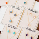 Natural Stone Jewelry Gift Sets Charm + Pendant Necklaces Bella Vita Jewelry