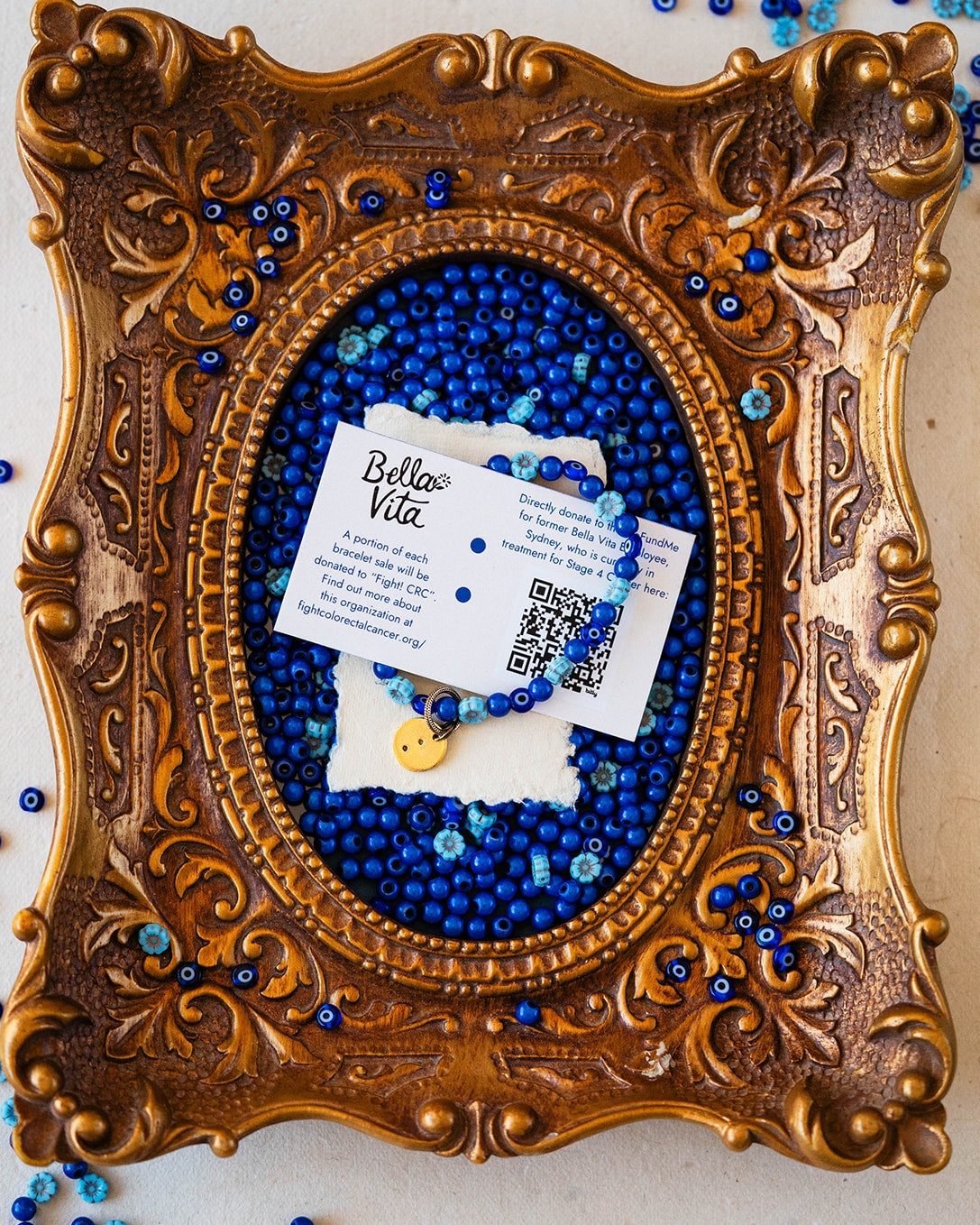 Fight CRC Colon Charm Bracelet Beaded Bangles Bella Vita Jewelry