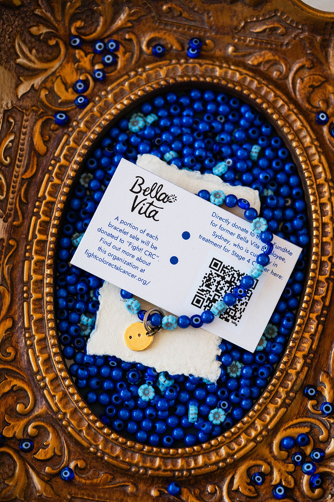 Fight CRC Colon Charm Bracelet Beaded Bangles Bella Vita Jewelry