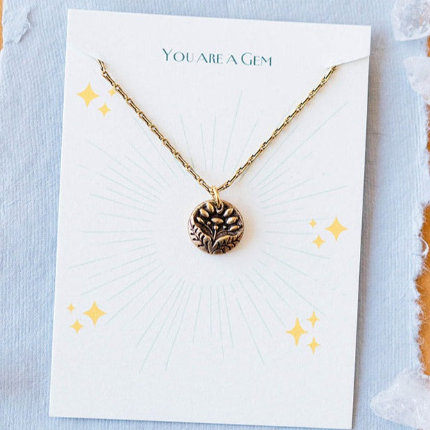 You are a Gem Token Necklace Token Necklace Bella Vita Jewelry   