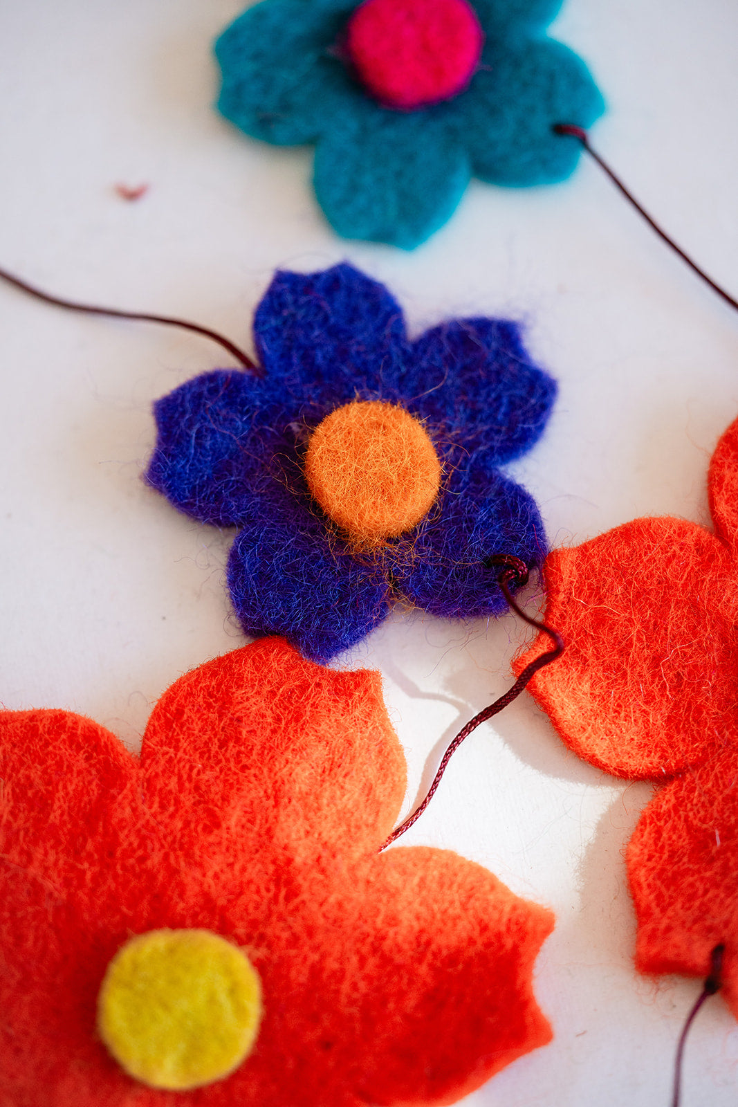 60" Felt garland, Sakura multi Giftsland