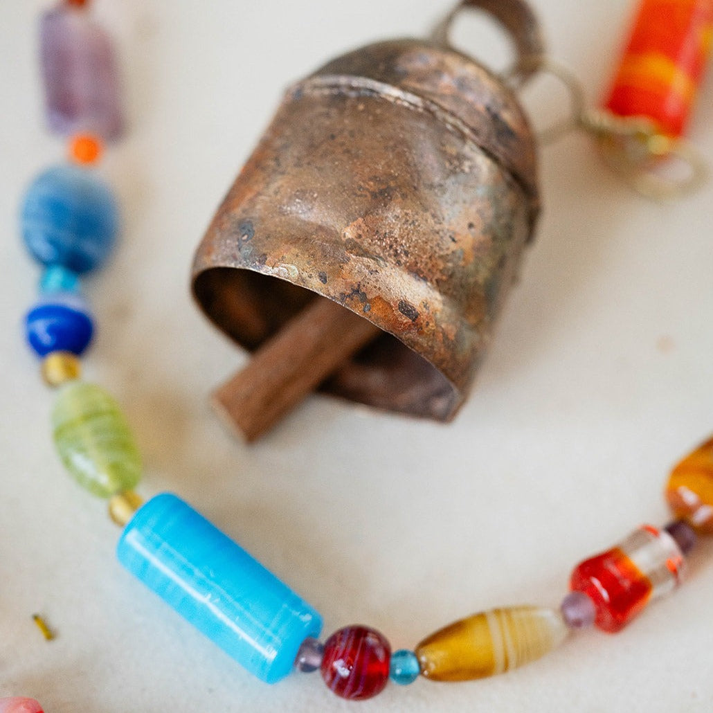 Splash of Color Beaded Bell Garden Moksha