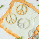 Peace Sign Earrings Dangle Earrings Bella Vita Jewelry