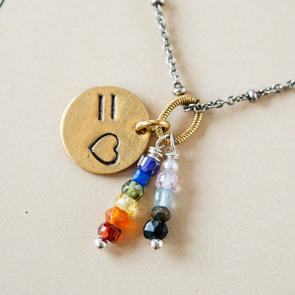 Love is Love | Pride Necklace Charm + Pendant Necklaces Bella Vita Jewelry   