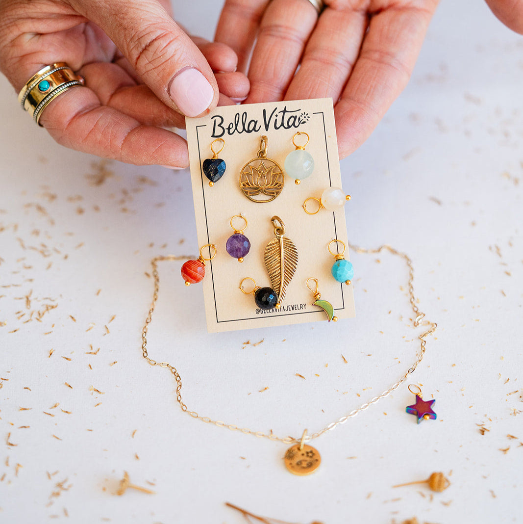 Interchangeable CHarm Necklace Bella Vita Jewelry