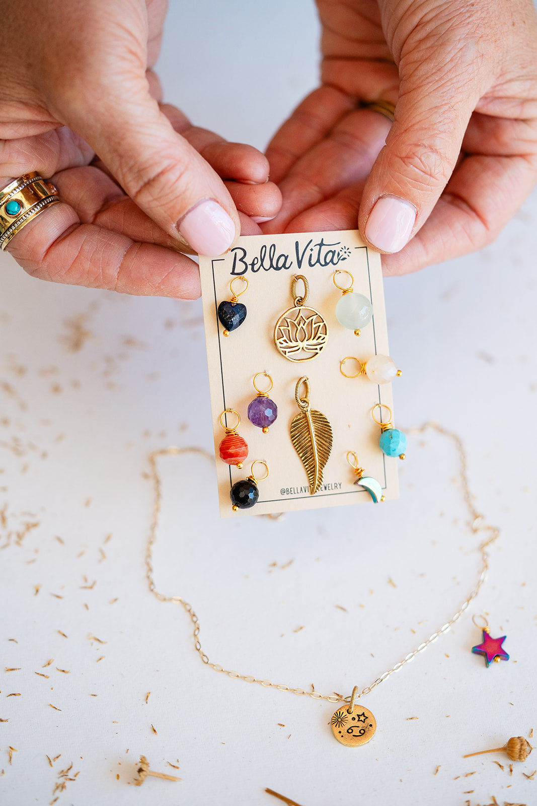 Interchangeable CHarm Necklace Bella Vita Jewelry
