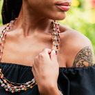 Flower Power Daisy Chain Necklace Charm + Pendant Necklaces Bella Vita Jewelry