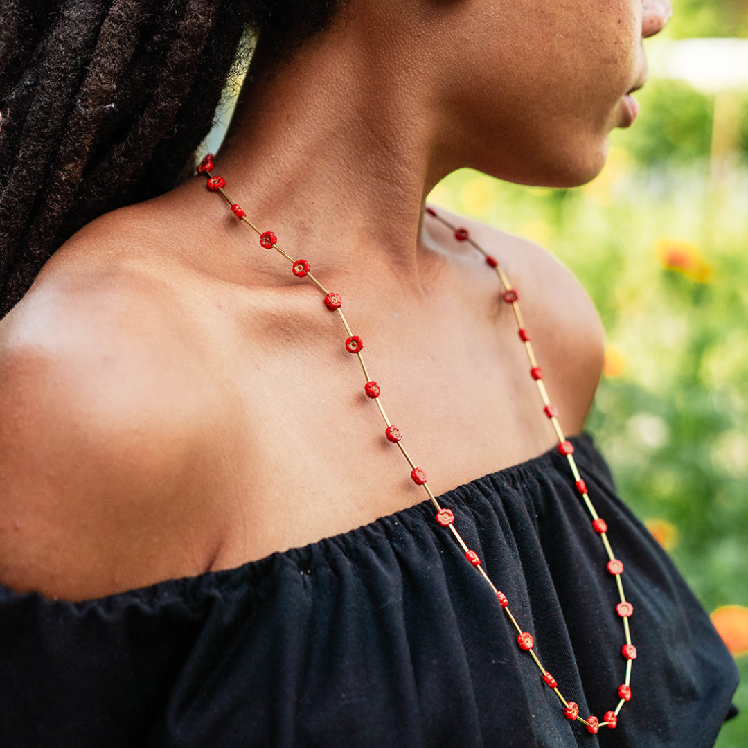Flower Power Daisy Chain Necklace Charm + Pendant Necklaces Bella Vita Jewelry