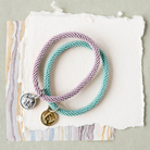 Beaded Bangle + Cat Charm Beaded Bangles Bella Vita Jewelry