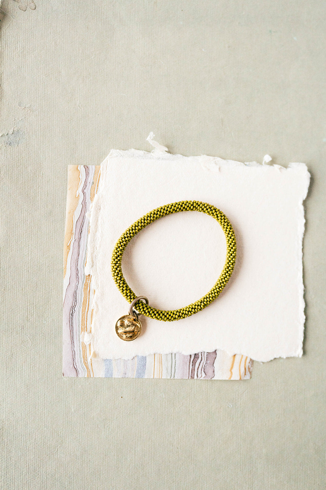 Beaded Bangle + Dog Charm Beaded Bangles Bella Vita Jewelry