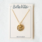 Bitty Buttons Cat Necklace Charm + Pendant Necklaces Bella Vita Jewelry