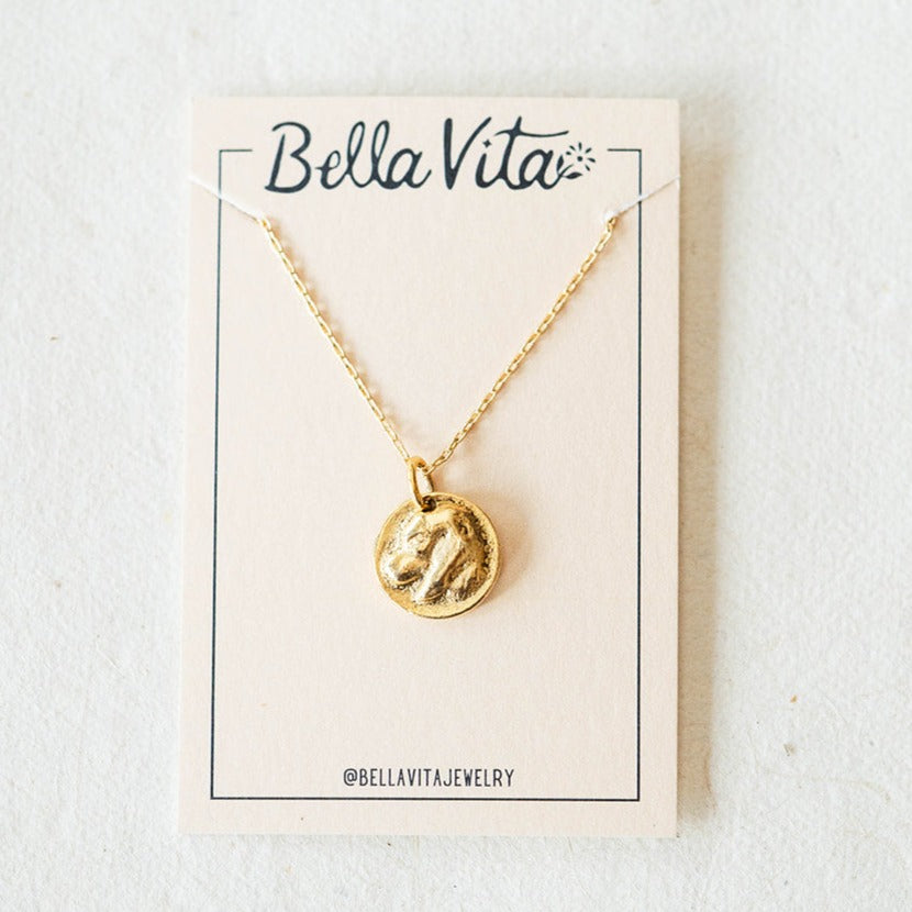 Bitty Buttons Dog Necklace Charm + Pendant Necklaces Bella Vita Jewelry