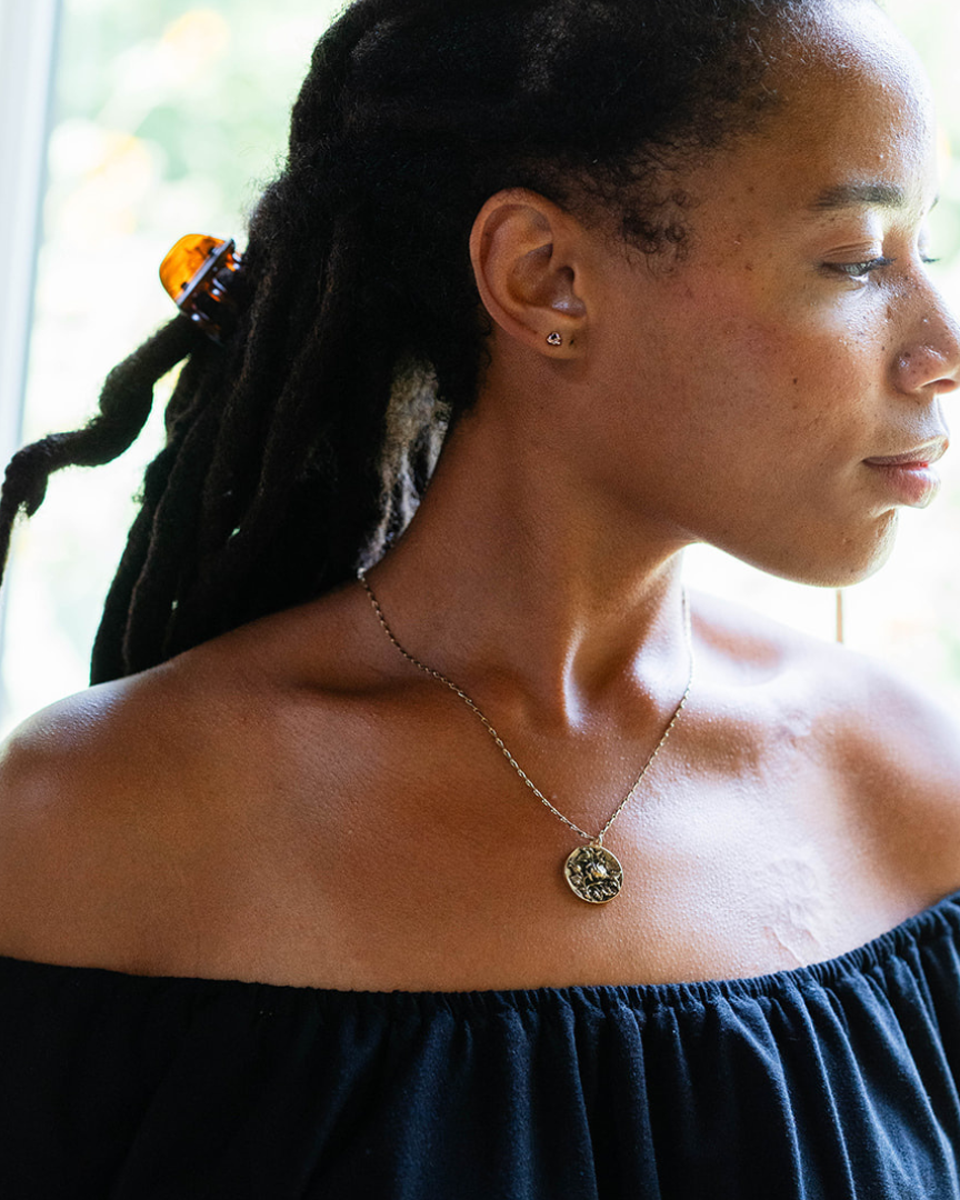 In the Garden - Rose Necklace Charm + Pendant Necklaces Bella Vita Jewelry