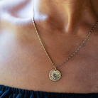 In the Garden - Sunflower Necklace Charm + Pendant Necklaces Bella Vita Jewelry