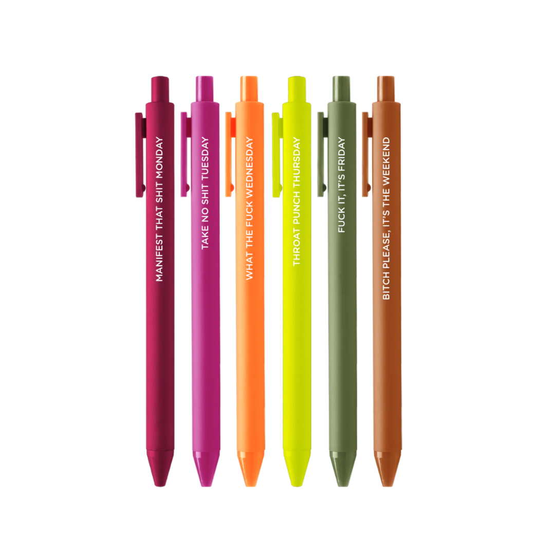 What Day Is It - Pen Set  Talking Out Of Turn