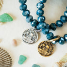 Yacht Rock Ship Charm Bracelet Beaded Bangles Bella Vita Jewelry