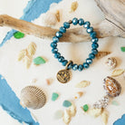 Yacht Rock Ship Charm Bracelet Beaded Bangles Bella Vita Jewelry