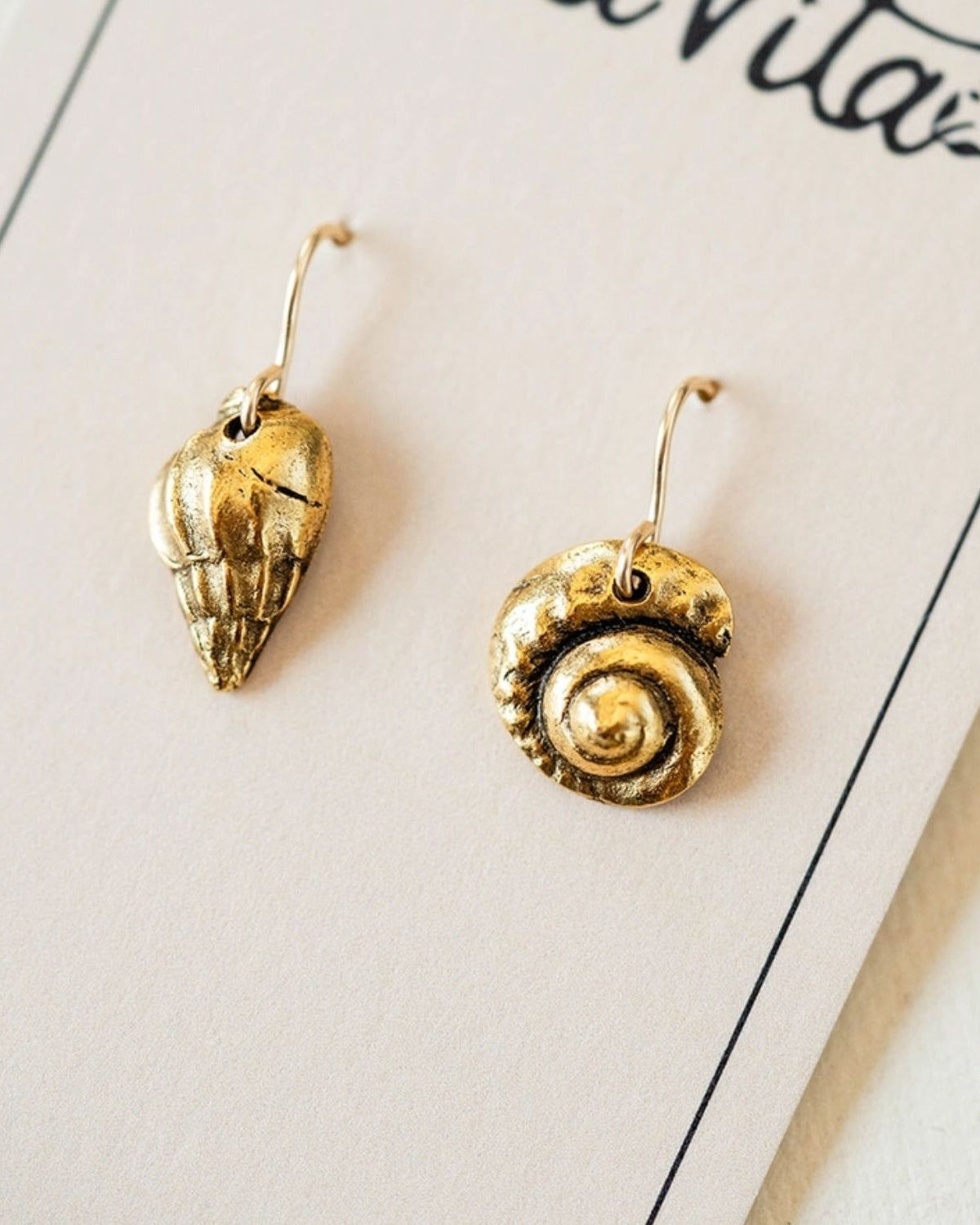 Yacht Rock Simple Shell Earrings Dangle Earrings Bella Vita Jewelry