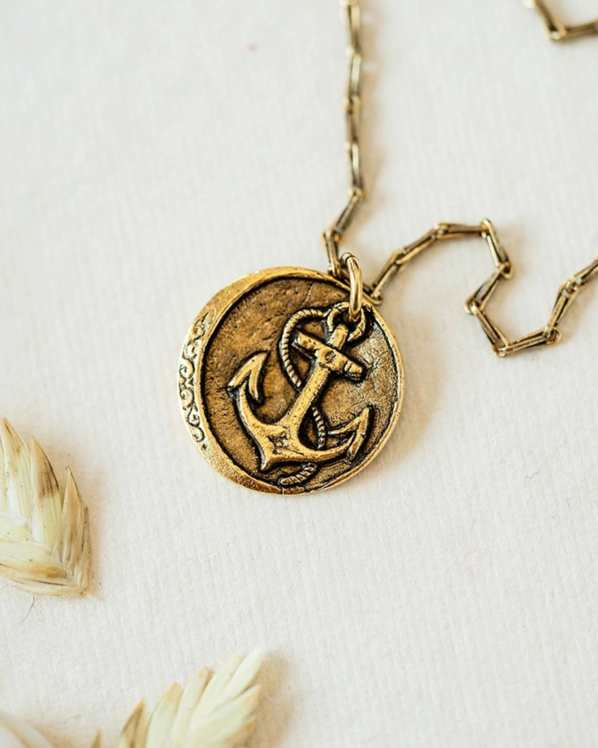 Yacht Rock Anchor Necklace Charm + Pendant Necklaces Bella Vita Jewelry