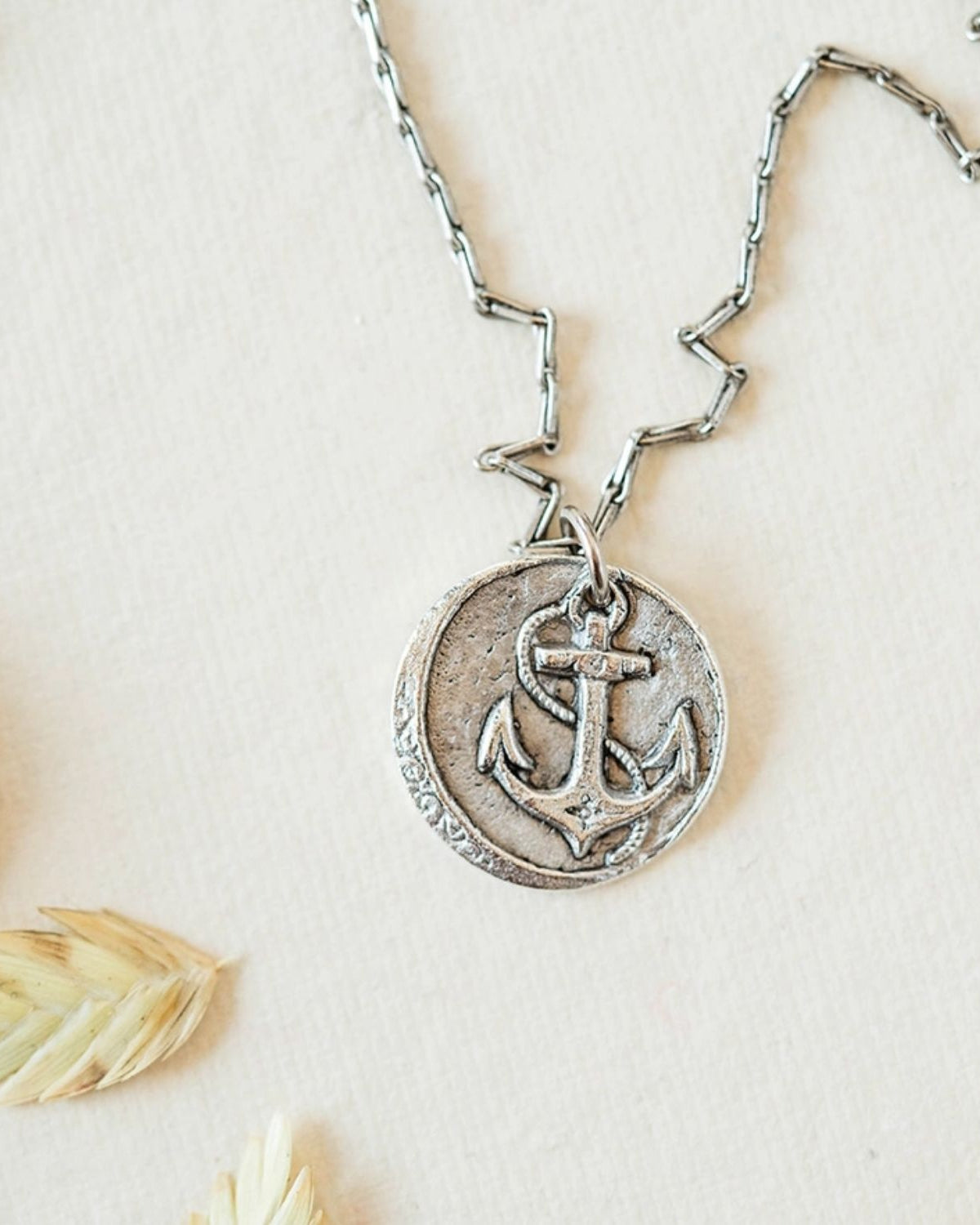 Yacht Rock Anchor Necklace Charm + Pendant Necklaces Bella Vita Jewelry