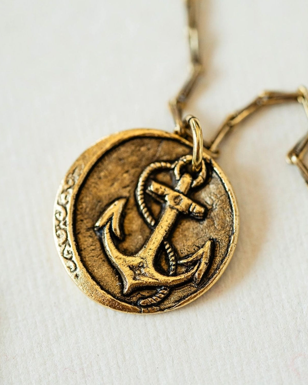 Yacht Rock Anchor Necklace Charm + Pendant Necklaces Bella Vita Jewelry