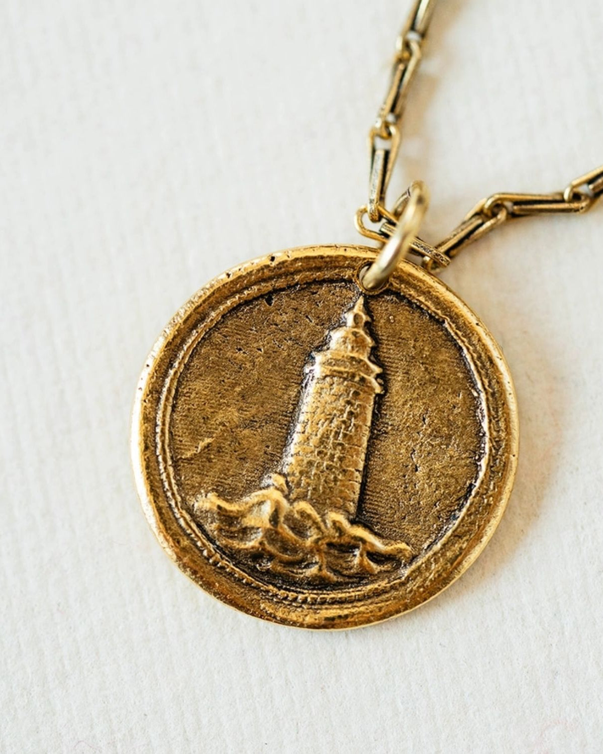 Yacht Rock Lighthouse Necklace Charm + Pendant Necklaces Bella Vita Jewelry