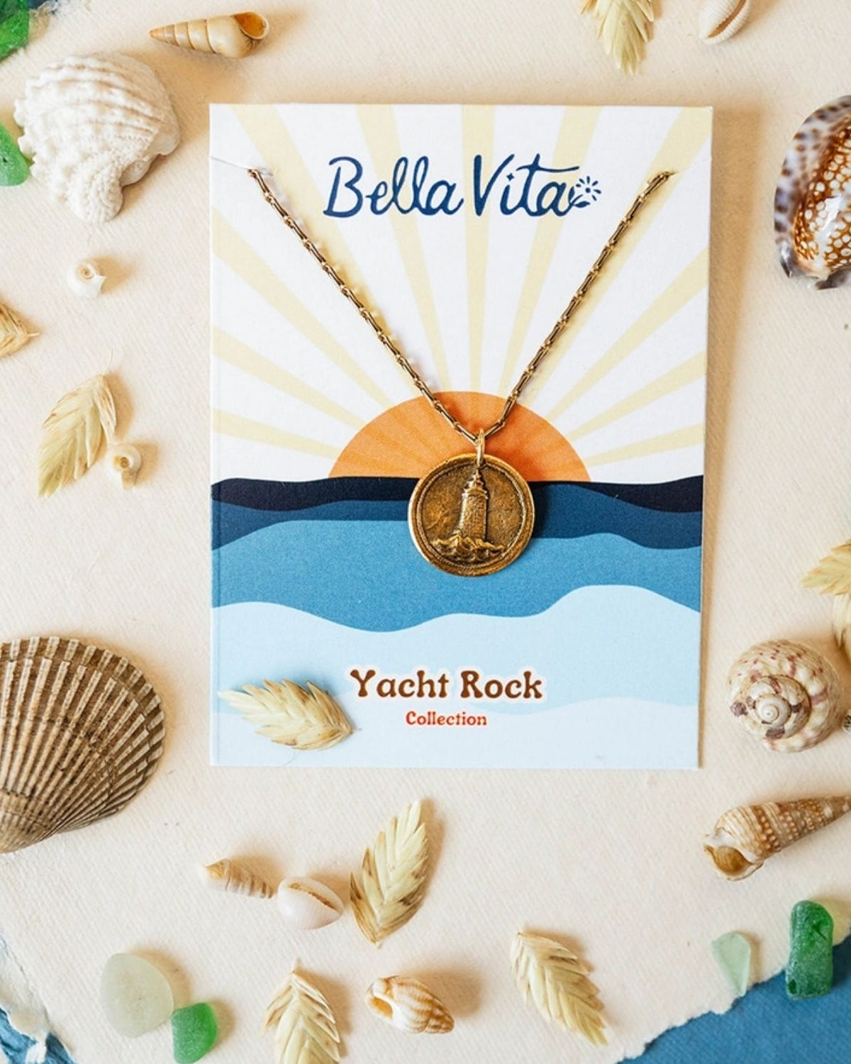 Yacht Rock Lighthouse Necklace Charm + Pendant Necklaces Bella Vita Jewelry