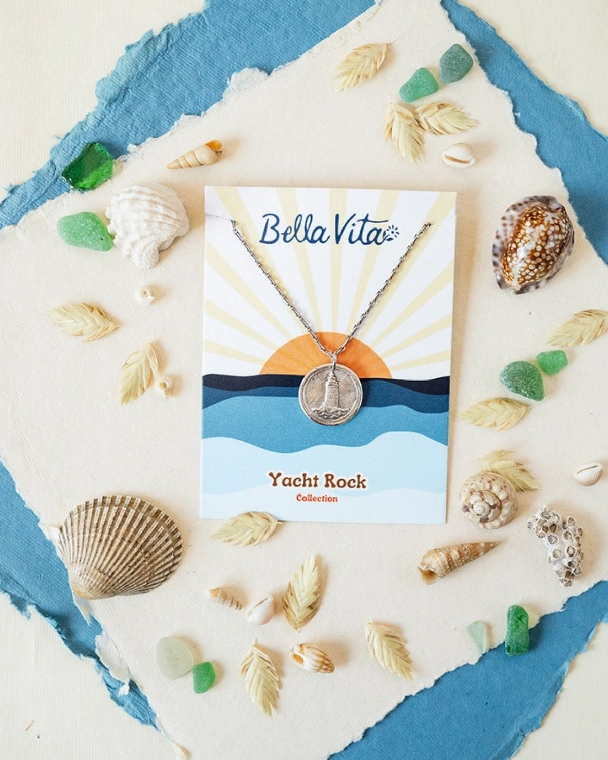 Yacht Rock Lighthouse Necklace Charm + Pendant Necklaces Bella Vita Jewelry
