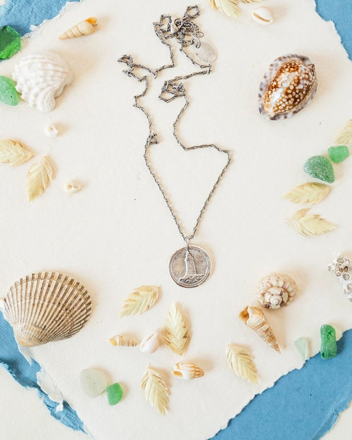 Yacht Rock Lighthouse Necklace Charm + Pendant Necklaces Bella Vita Jewelry