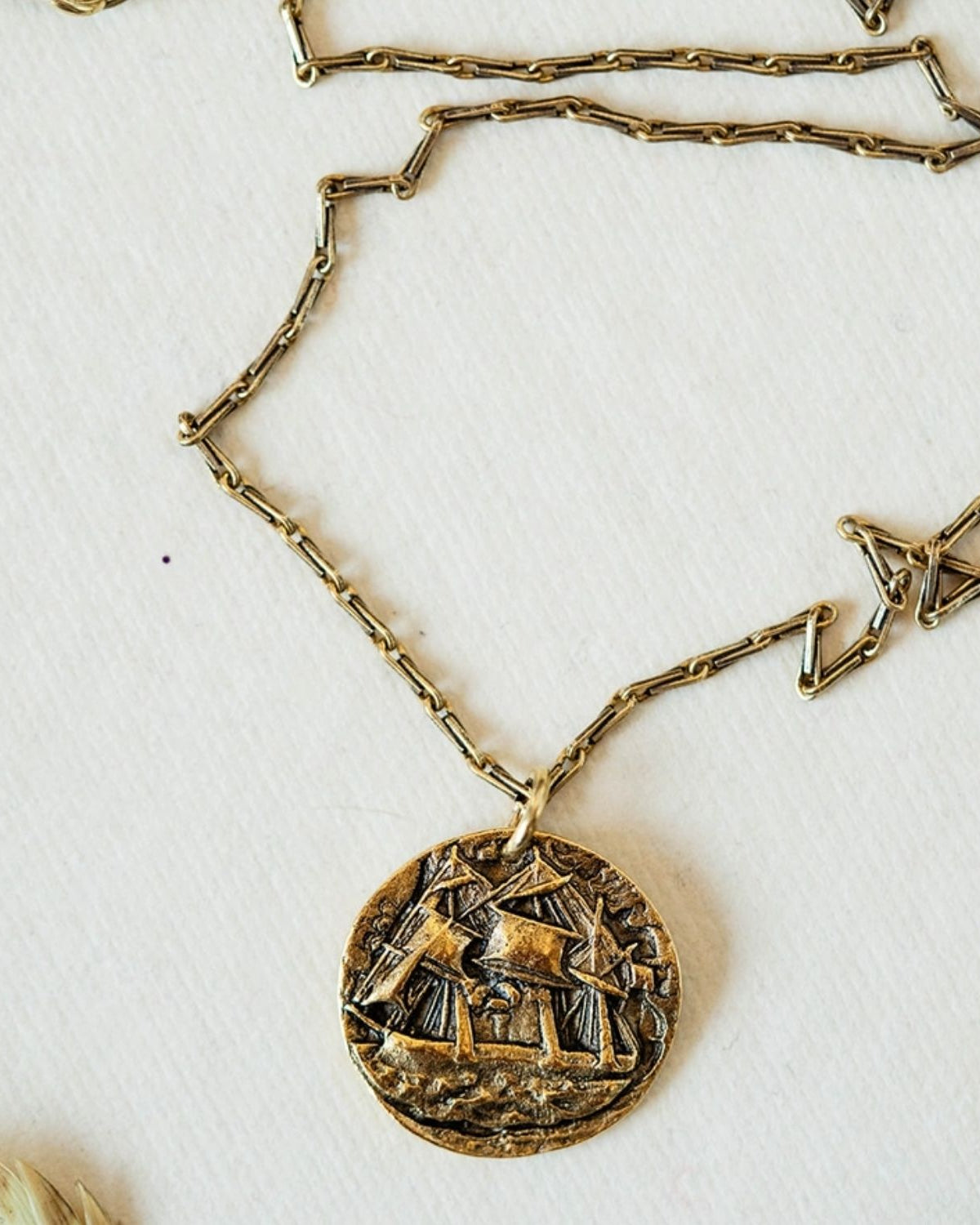 Yacht Rock Ship Necklace Charm + Pendant Necklaces Bella Vita Jewelry