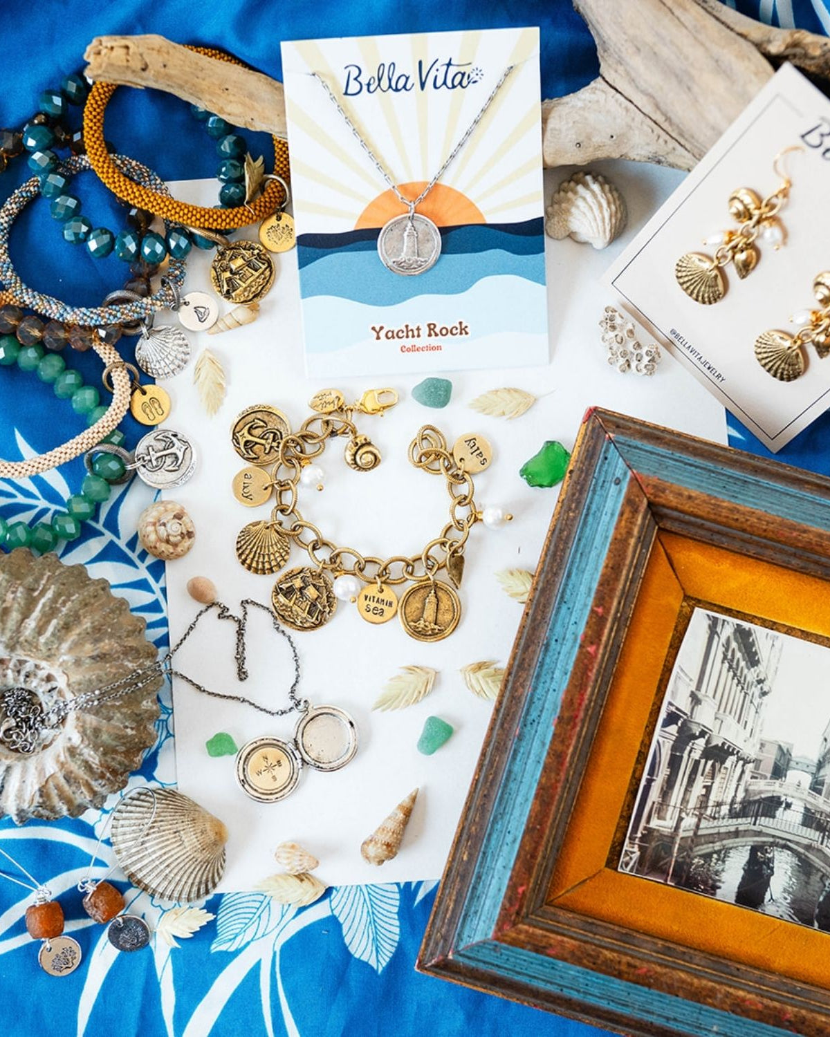 Yacht Rock Ship Necklace Charm + Pendant Necklaces Bella Vita Jewelry