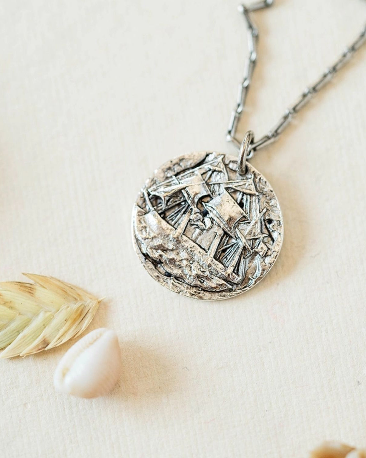 Yacht Rock Ship Necklace Charm + Pendant Necklaces Bella Vita Jewelry