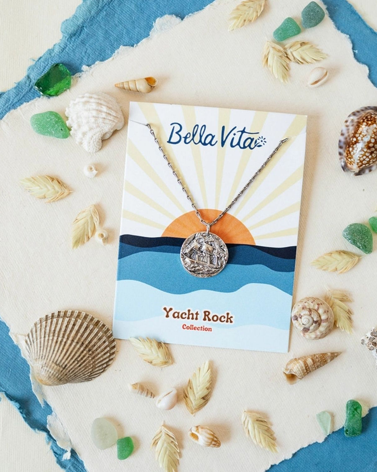 Yacht Rock Ship Necklace Charm + Pendant Necklaces Bella Vita Jewelry