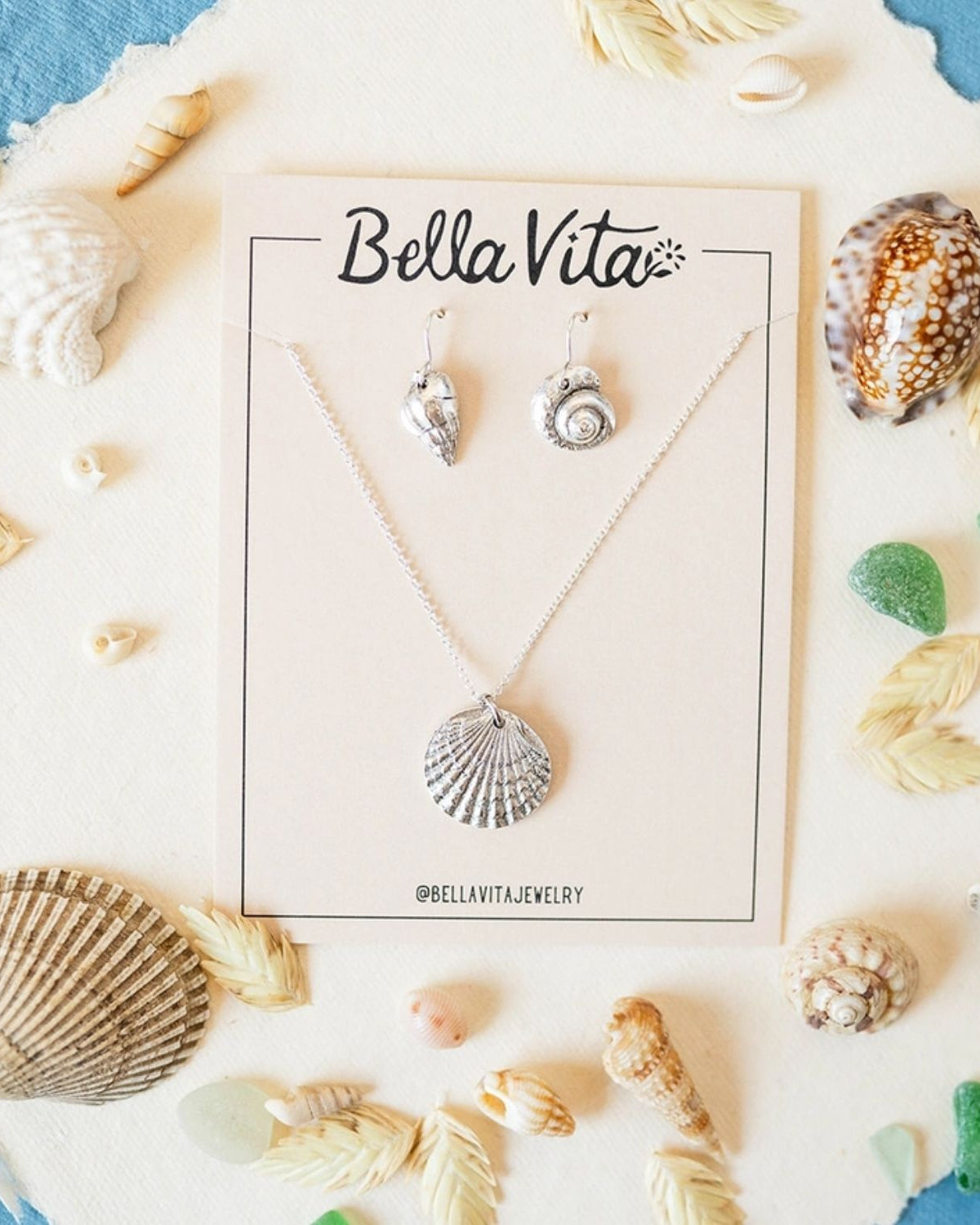Yacht Rock Shell Jewelry Set Bella Vita Jewelry
